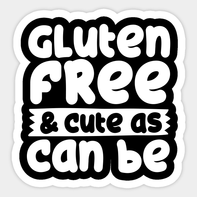 gluten free Sticker by CurlyDesigns